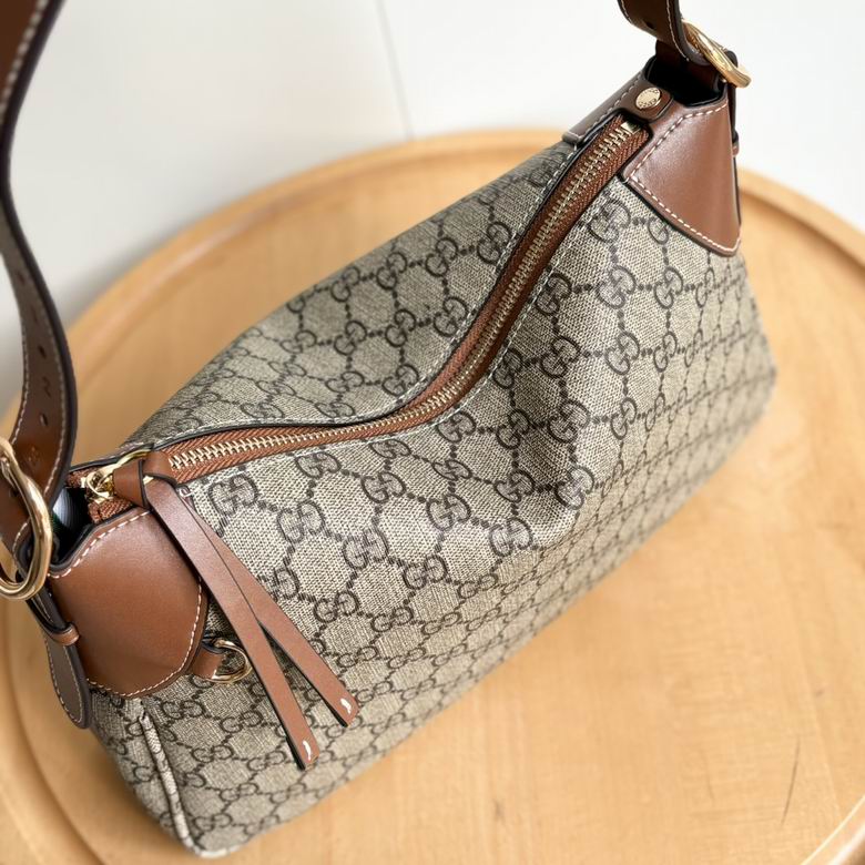 Gucci Dark Brown GG Emblem Shoulder Bag 1889185 - Image 4