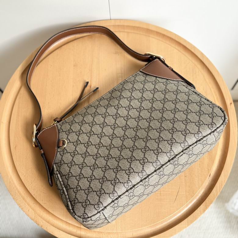 Gucci Dark Brown GG Emblem Shoulder Bag 1889185 - Image 5