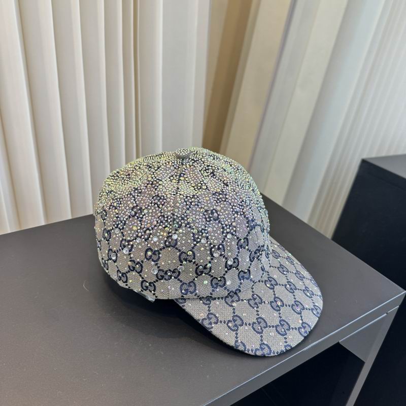 Gucci GG Canvas Crystal Six-panel Baseball Cap 4260466 - Image 3