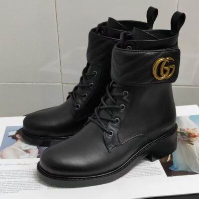 Gucci GG Marmont 3093670 Combat Boots MNS0904