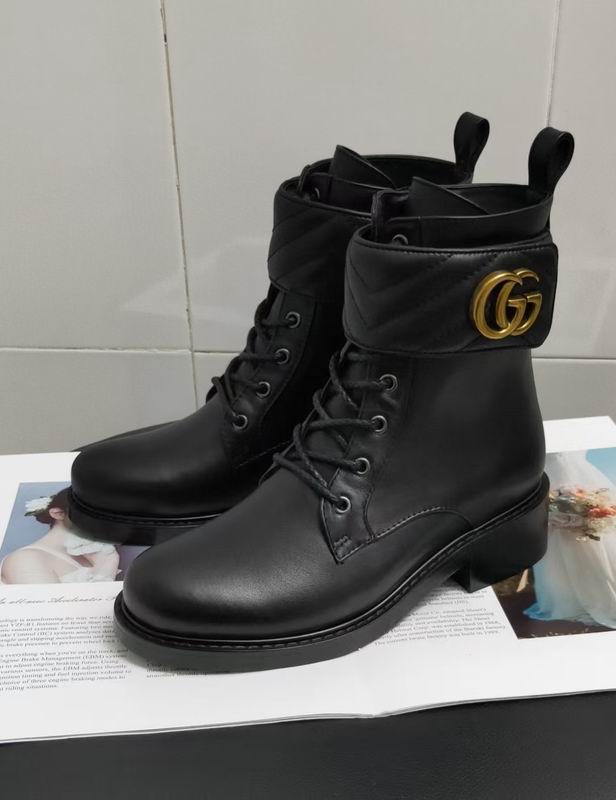Gucci GG Marmont 3093670 Combat Boots MNS0904