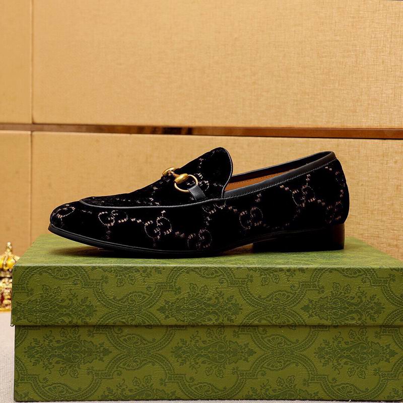 Gucci Slack Silver GG Velvet 2756177 Loafers HNQ1251