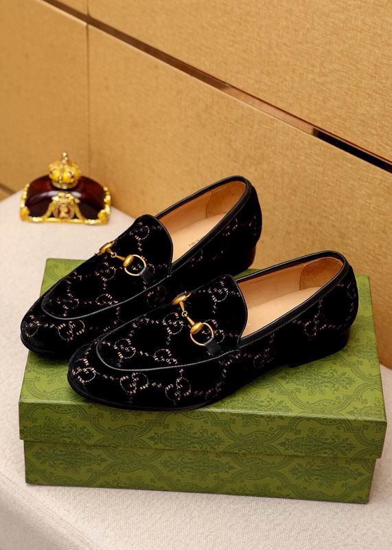 Gucci Slack Silver GG Velvet 2756177 Loafers HNQ1251 - Image 2
