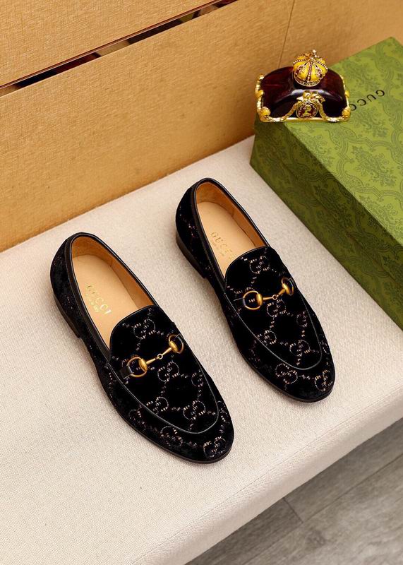 Gucci Slack Silver GG Velvet 2756177 Loafers HNQ1251 - Image 3