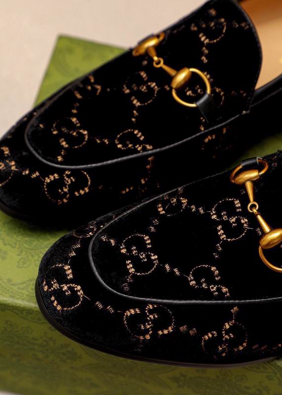 Gucci Slack Silver GG Velvet 2756177 Loafers HNQ1251 - Image 5