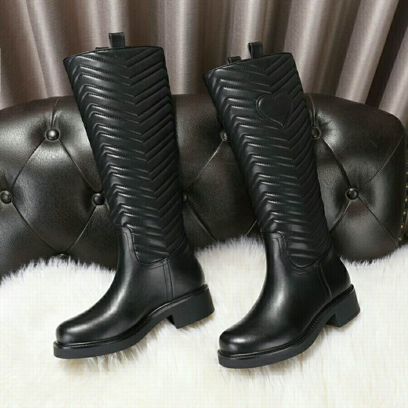 Gucci Black Marmont 3093702 Knee-High Boots MNS0908 - Image 2