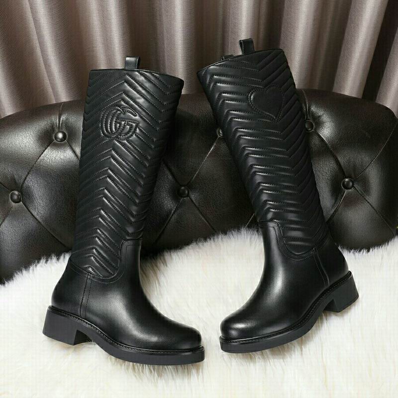 Gucci Black Marmont 3093702 Knee-High Boots MNS0908 - Image 3