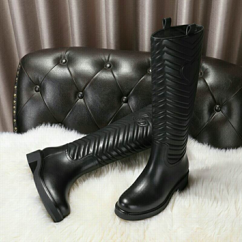 Gucci Black Marmont 3093702 Knee-High Boots MNS0908 - Image 4