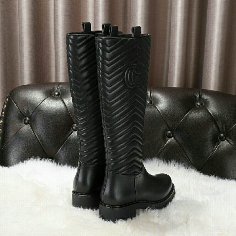 Gucci Black Marmont 3093702 Knee-High Boots MNS0908 - Image 5