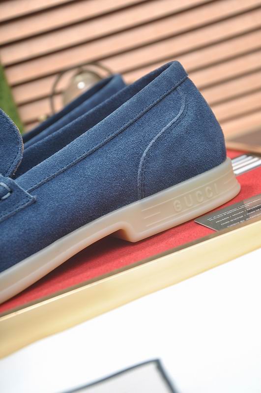 Gucci Vibrant Blue Suede Horsebit 2746118 Loafers HNQ1168 - Image 4