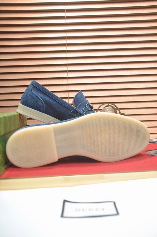 Gucci Vibrant Blue Suede Horsebit 2746118 Loafers HNQ1168 - Image 7