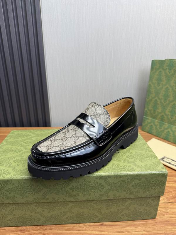 Gucci Black Ebony Supreme 2755125 Penny Loafers HNQ1216