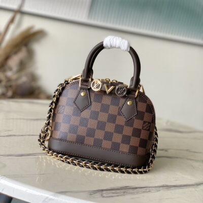 Louis Vuitton Dark Brown Alma BB Handbag M14339