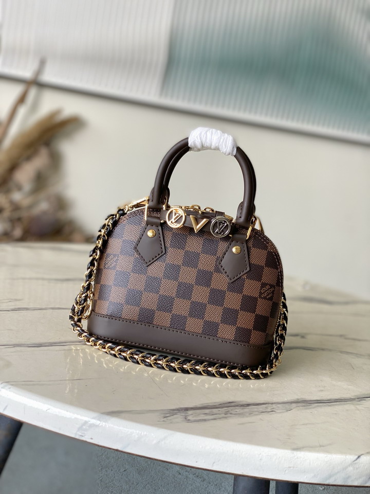 Louis Vuitton Dark Brown Alma BB Handbag M14339
