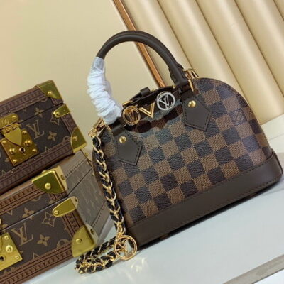 Louis Vuitton Monogram Brown Alma BB Handbag M14339