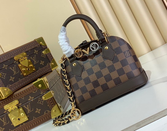 Louis Vuitton Monogram Brown Alma BB Handbag M14339