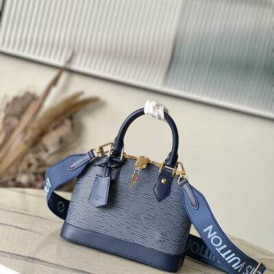 Louis Vuitton Denim Blue Alma BB Handbag M14853