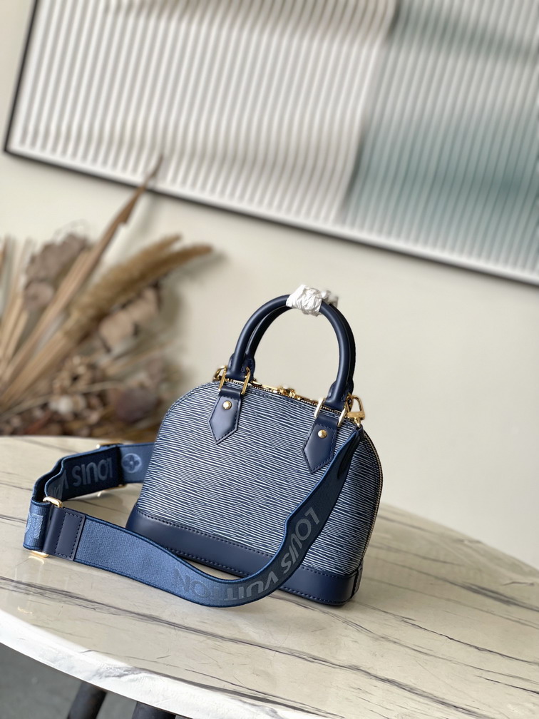 Louis Vuitton Denim Blue Alma BB Handbag M14853 - Image 2
