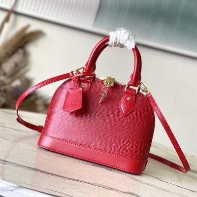 Louis Vuitton Red Alma BB Handbag M25226