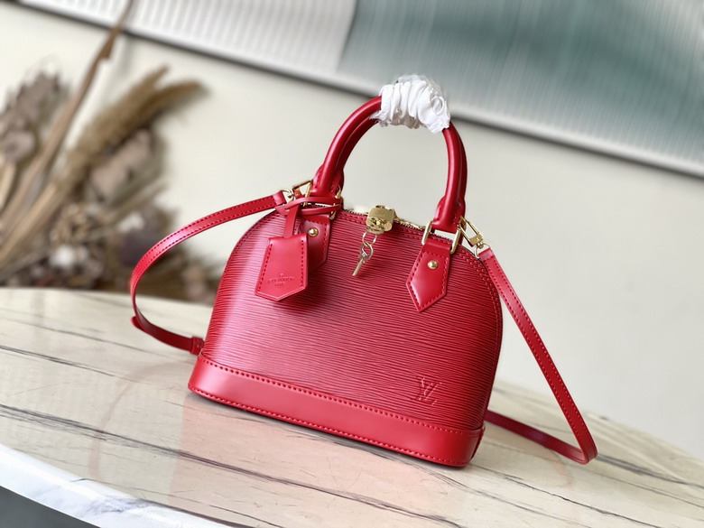 Louis Vuitton Red Alma BB Handbag M25226