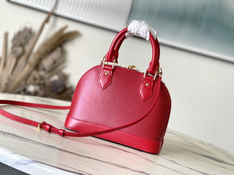 Louis Vuitton Red Alma BB Handbag M25226 - Image 2