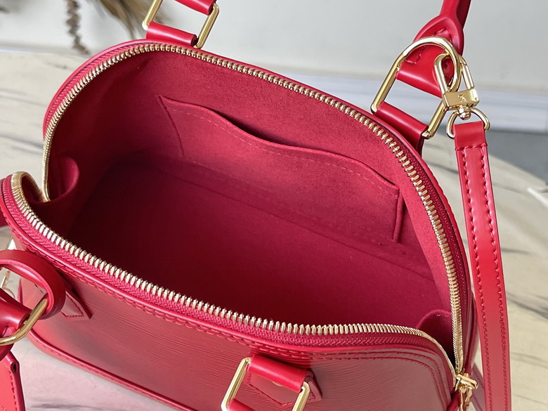 Louis Vuitton Red Alma BB Handbag M25226 - Image 5