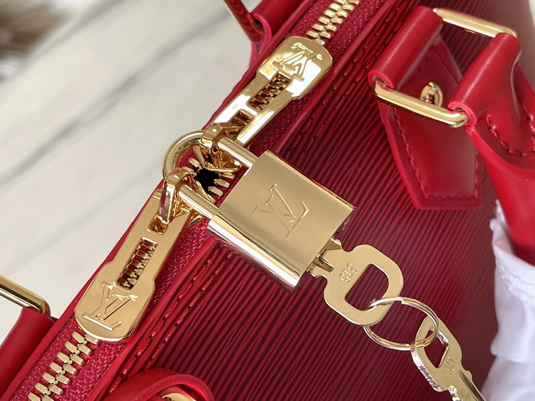 Louis Vuitton Red Alma BB Handbag M25226 - Image 7
