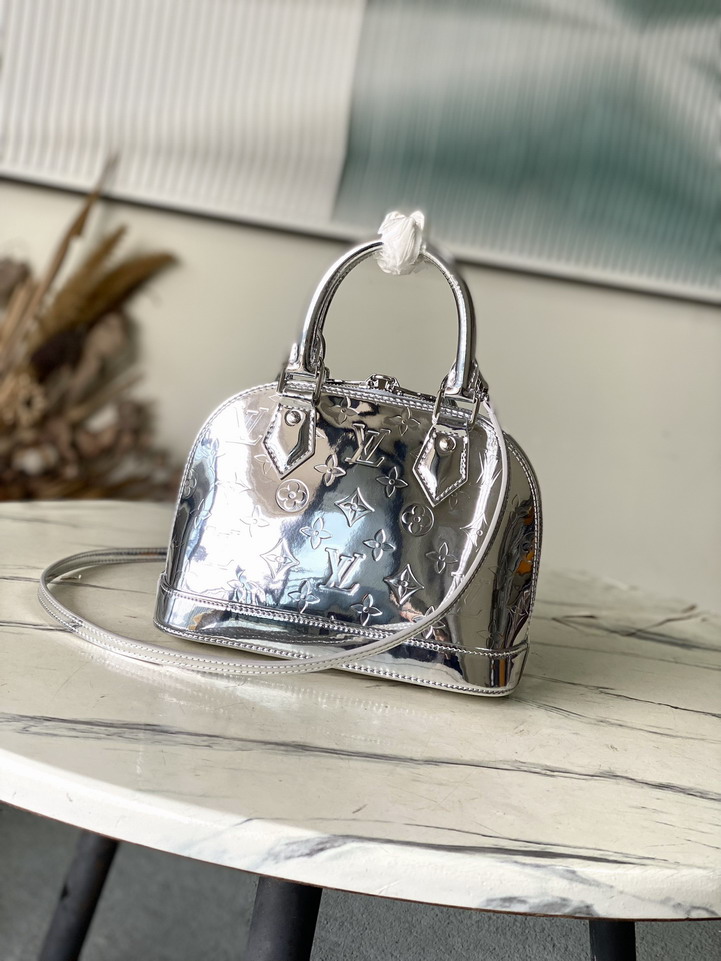 Louis Vuitton Metallic Silver Alma BB Shoulder Bag M26335 - Image 2