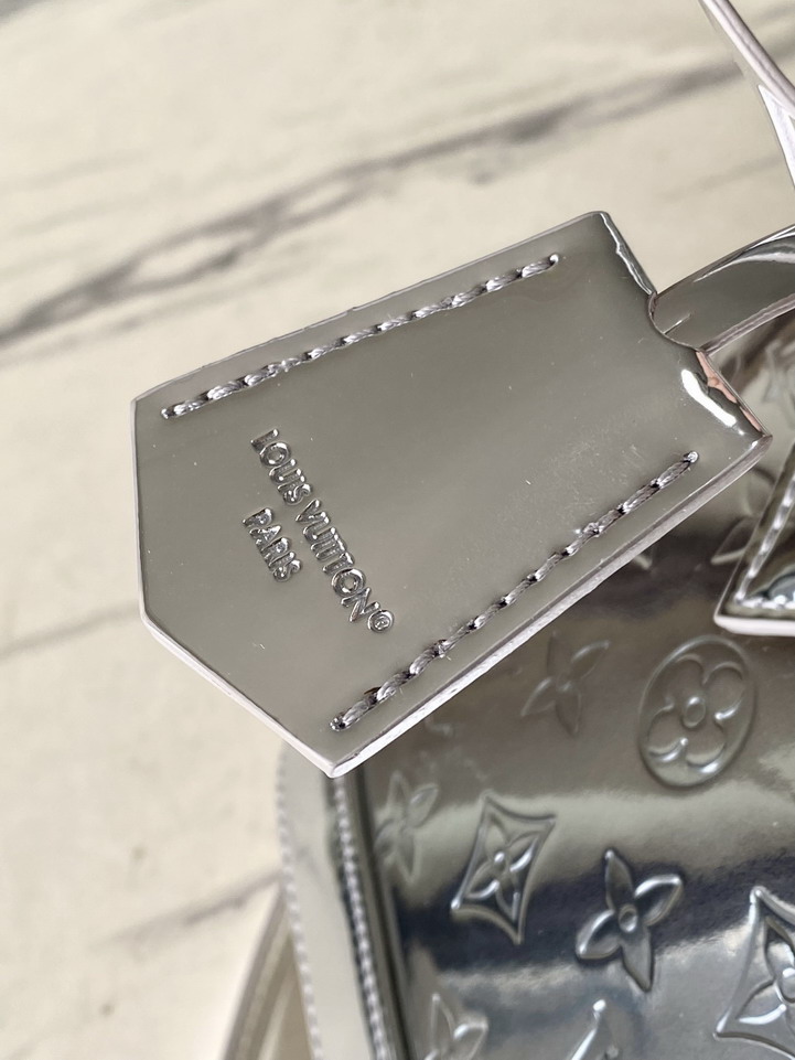 Louis Vuitton Metallic Silver Alma BB Shoulder Bag M26335 - Image 7