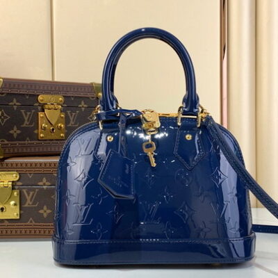 Louis Vuitton Dark Blue Alma BB Top Handle M91606