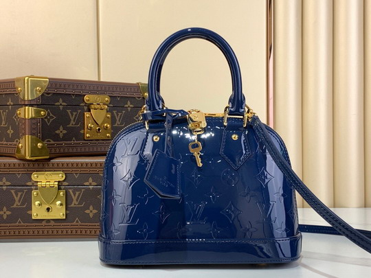 Louis Vuitton Dark Blue Alma BB Top Handle M91606