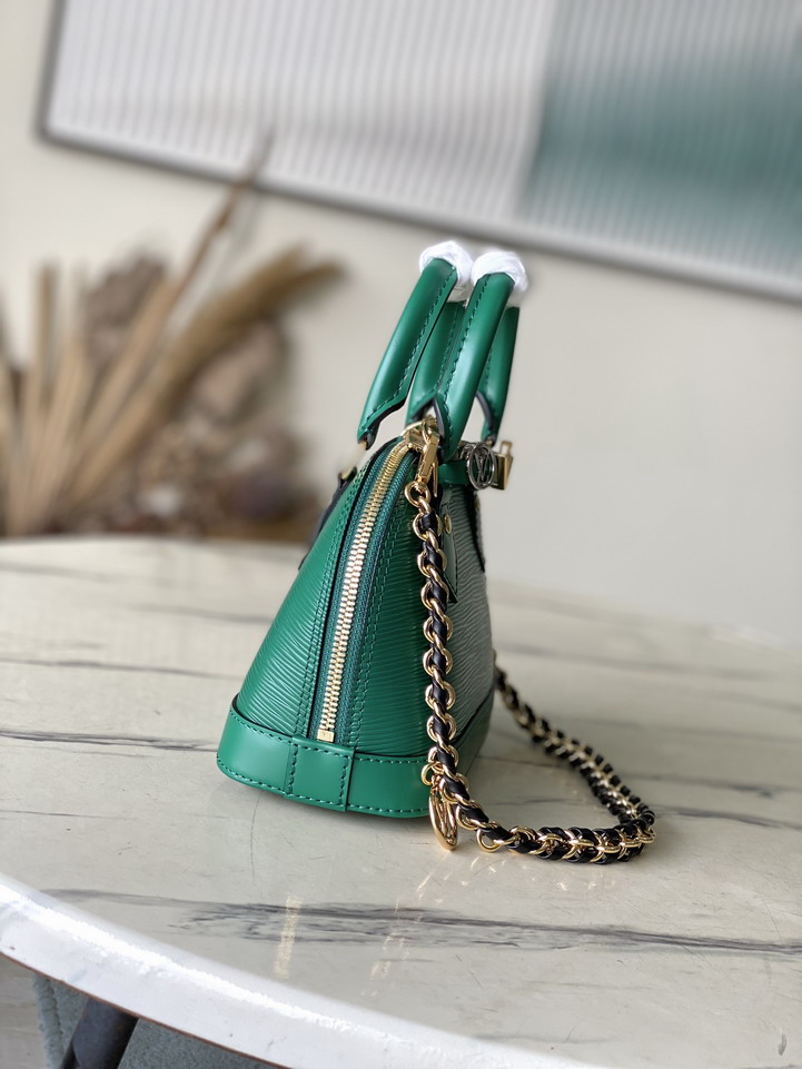 Louis Vuitton Emerald Green Alma Mini Handbag M14339 - Image 3