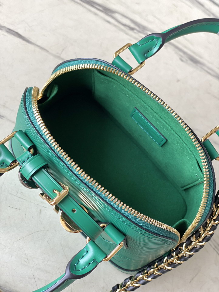 Louis Vuitton Emerald Green Alma Mini Handbag M14339 - Image 4