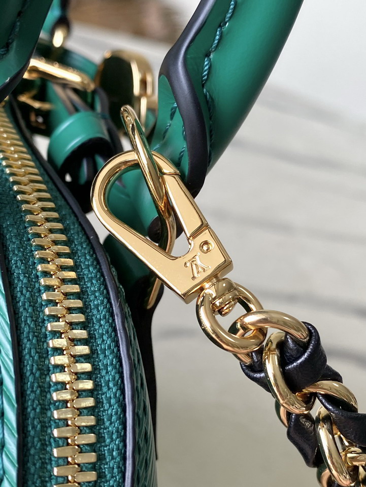 Louis Vuitton Emerald Green Alma Mini Handbag M14339 - Image 8