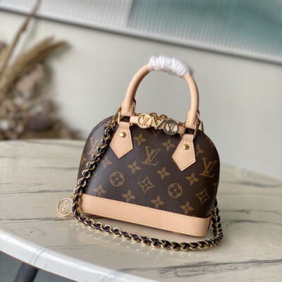Louis Vuitton Dark Brown Alma Mini Handbag M14339