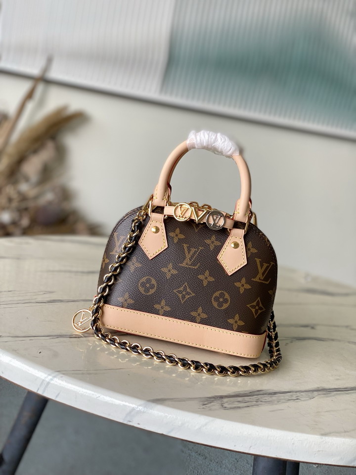 Louis Vuitton Dark Brown Alma Mini Handbag M14339
