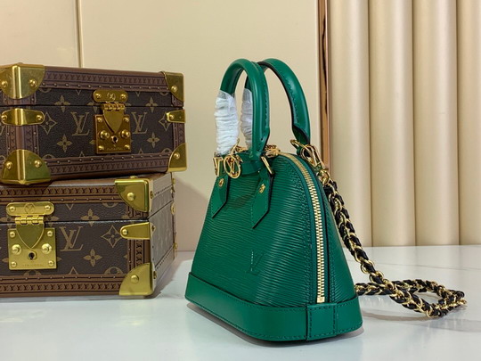 Louis Vuitton Green Alma Mini LV&I Handbag K00015 - Image 3