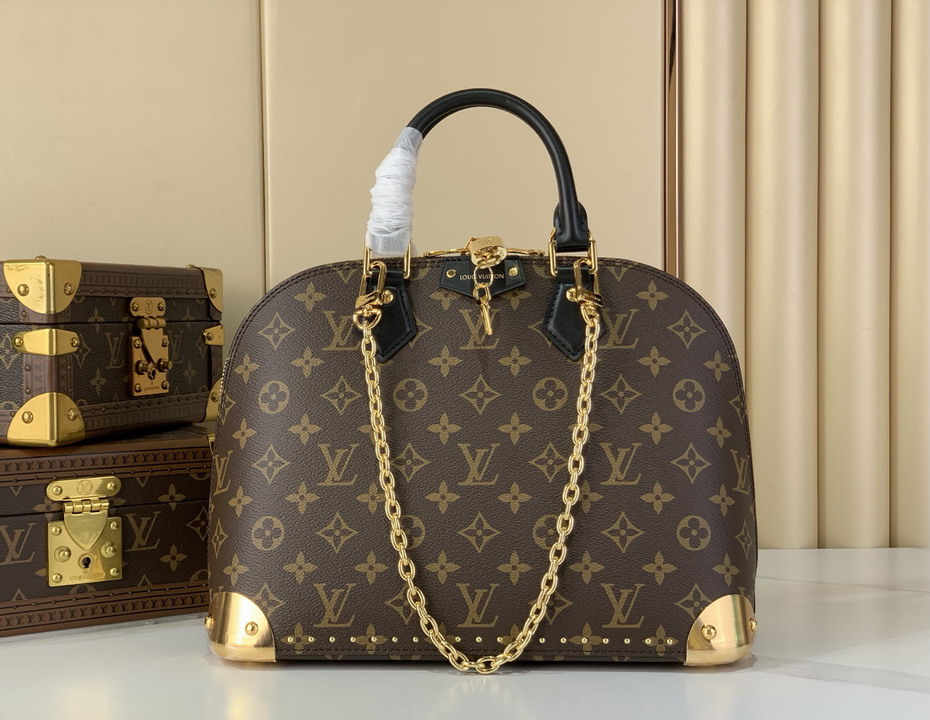 Louis Vuitton Monogram Brown Alma Trunk PM Handbag M27216