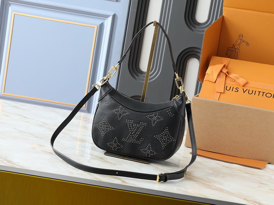 Louis Vuitton Noir Black Bagatelle NM Shoulder Bag M46002