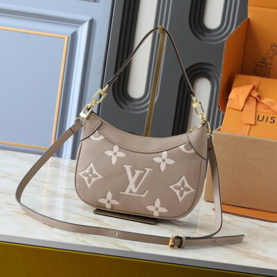 Louis Vuitton Tourterelle Creme Bagatelle NM Shoulder Bag M46002