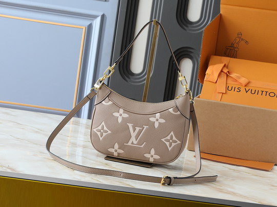 Louis Vuitton Tourterelle Creme Bagatelle NM Shoulder Bag M46002