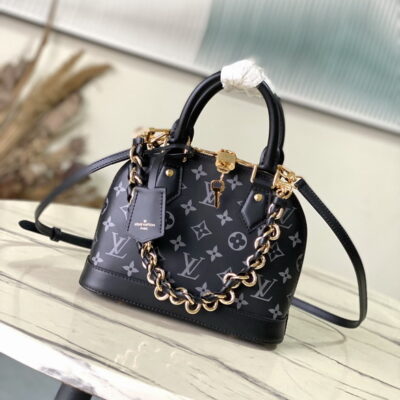 Louis Vuitton Black Alma BB Satchel M12289