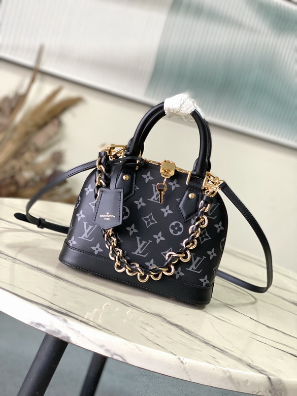 Louis Vuitton Black Alma BB Satchel M12289