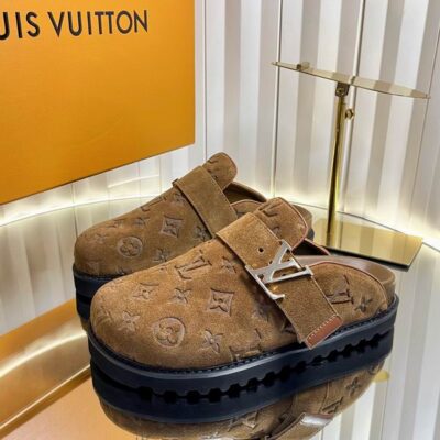 Louis Vuitton Cognac Brown Easy 2847868 Mules MNQ0113