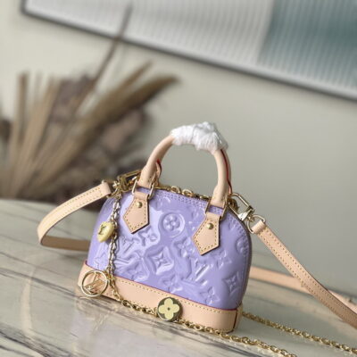 Louis Vuitton Glossy Lilac Nano Alma Crossbody Bag M82974