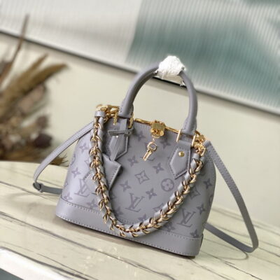 Louis Vuitton Grey Alma BB Satchel M12561