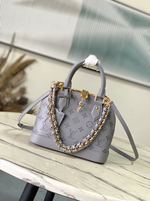 Louis Vuitton Grey Alma BB Satchel M12561