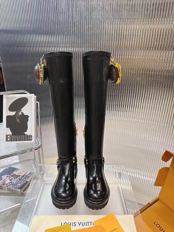 Louis Vuitton Leather 3110176 Knee-High Boots MNS0903 - Image 3