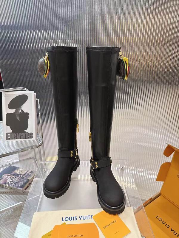 Louis Vuitton Leather 3110176 Knee-High Boots MNS0903 - Image 6