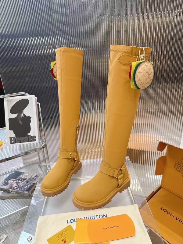 Louis Vuitton Leather 3110176 Knee-High Boots MNS0903 - Image 9